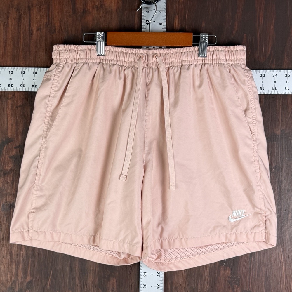Nike Sportswear "Pink Salmon"‎ Woven Flow Mesh Lined Shorts Men Large DR5678-800